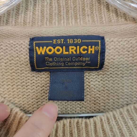 Woolrich Deer Vintage Crewneck Grandpa Sweater Size Large - Picture 2 of 9